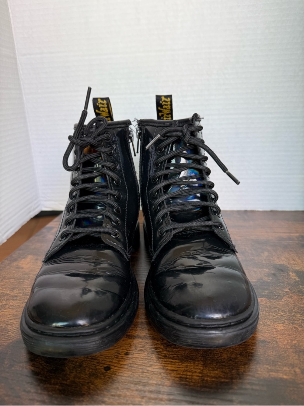 Dr Martens Air Cushion Sole Kids Leather Boots